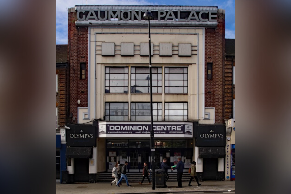 The former Gaumont Palace Cinema, Wood Green Broadway (Historic England)