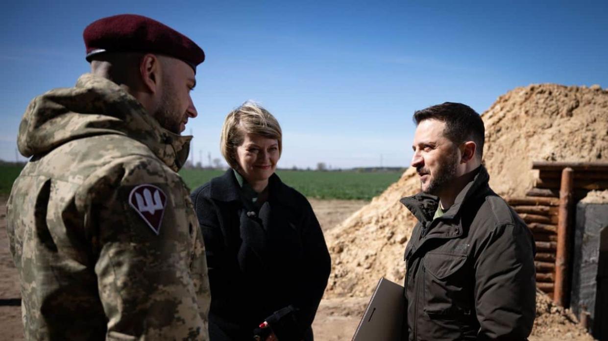 Ukrainian President Volodymyr Zelenskyy during an interview for Ukraine’s national 24/7 newscast. Photo: Office of the President of Ukraine