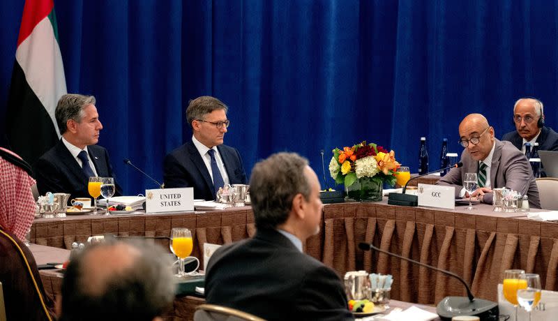 U.S. Secretary of State Antony Blinken attends breakfast with the Foreign Ministers of the Gulf Cooperation Council Nations, in New York