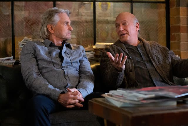 Michael Yarish/Netflix Michael Douglas and Paul Reiser on 'The Kominsky Method'