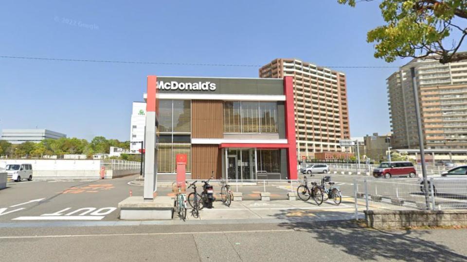 這家麥當勞位於日本兵庫縣神戶市的西神中央店。（圖／翻攝自Google地圖）
