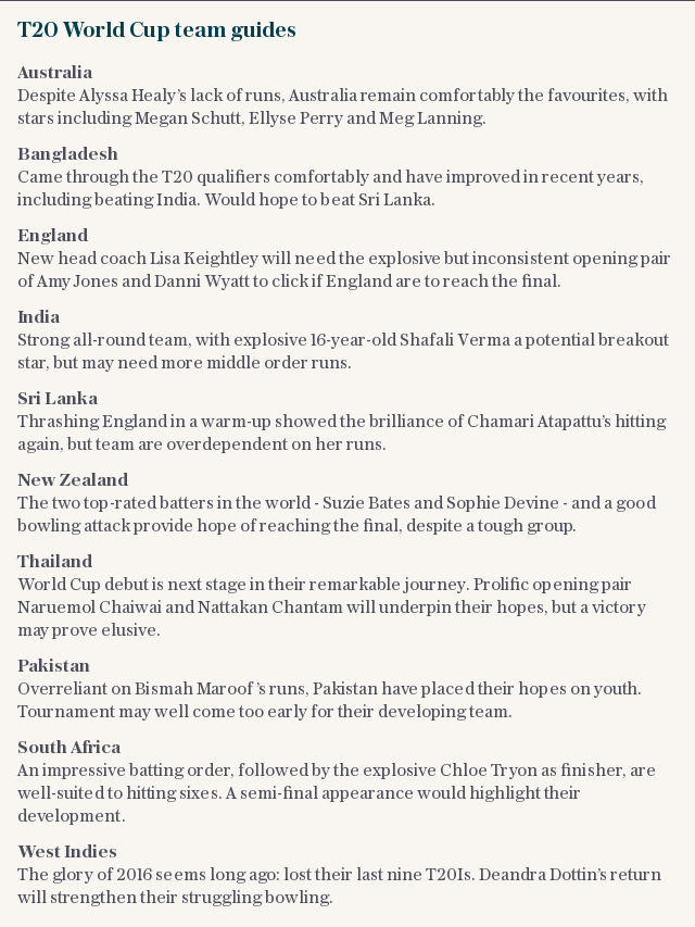 T20 World Cup team guides