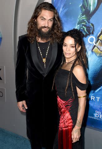 Kevin Winter/Getty Images Jason Momoa and Lisa Bonet in 2018.