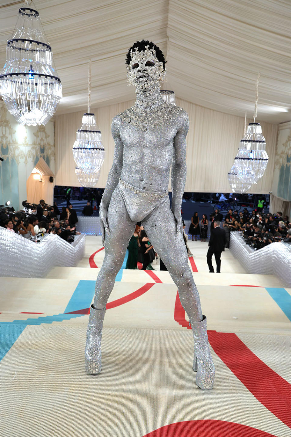 Met Gala 2023 Lil Nas X’s Whole Body is Covered in Nothing But Jewels