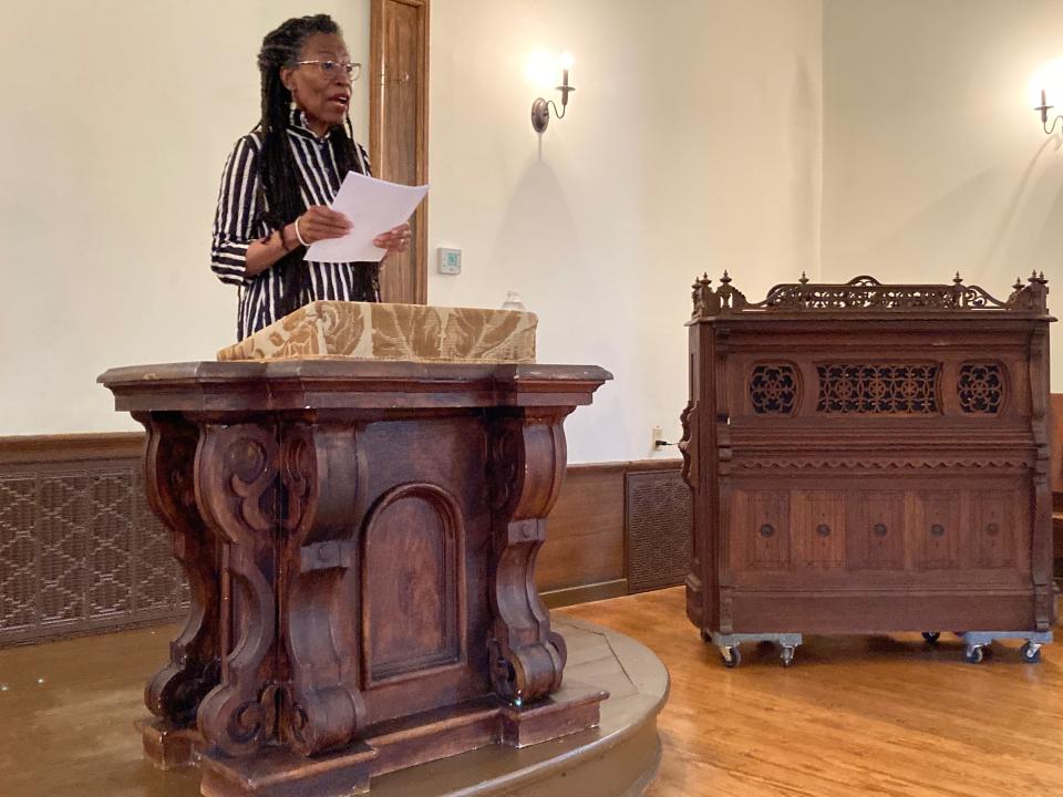 Hermine Pinson speaks as part of her 2022 residency.