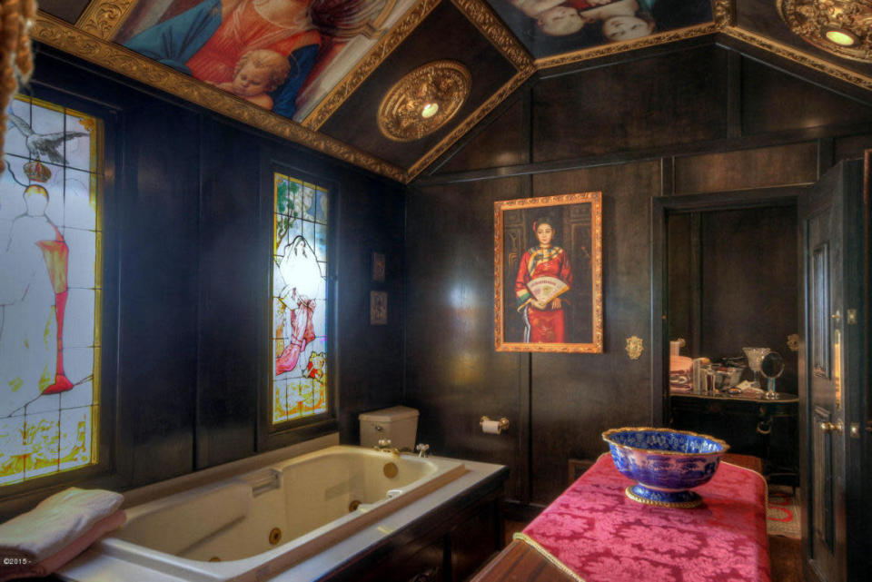 The master bathroom