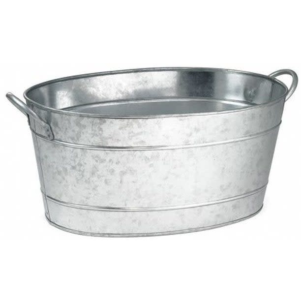 <h2>TableCraft Oval Beverage Tub<br></h2><br>If you <em>haven't </em>been thinking your home is lacking in the galvanized tub department, we're here to tell you that you're certainly mistaken. <br><br>This metal bucket is perfect for keeping drinks cold, washing pets, general storage, or cleaning clothes by hand (assuming you've got a washboard lying around). <br><br><strong>TableCraft</strong> Oval Beverage Tub, $, available at <a href="https://go.skimresources.com/?id=30283X879131&url=https%3A%2F%2Fwww.walmart.com%2Fip%2FTABLECRAFT-PRODUCTS-COMPANY-BT1914-Oval-Beverage-Tub-710-oz-Galvanized-Steel%2F17199629" rel="nofollow noopener" target="_blank" data-ylk="slk:Walmart" class="link ">Walmart</a>