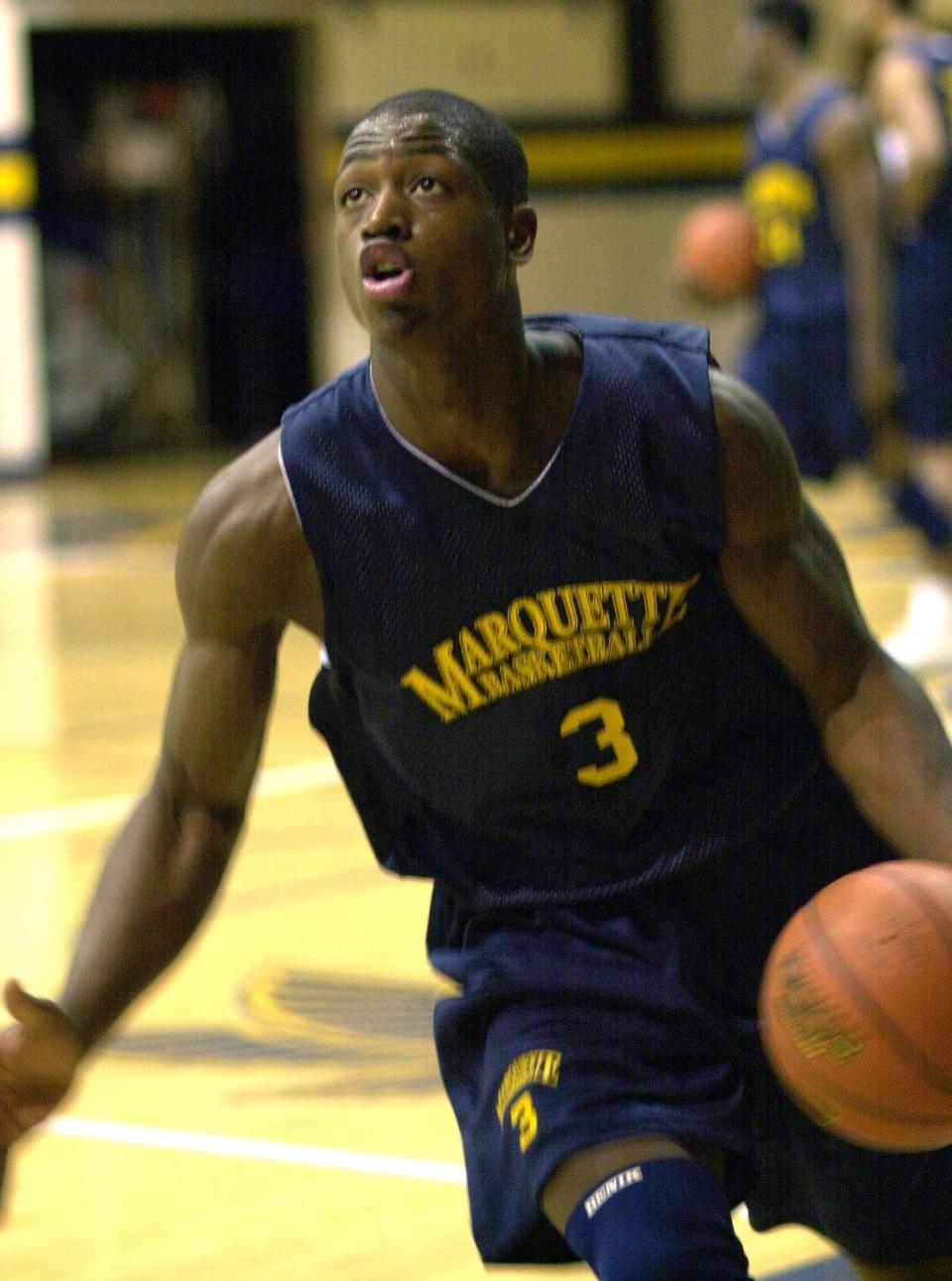 Dwyane Wade's competitiveness in practice during his first season at Marquette impressed his teammates and coaches.