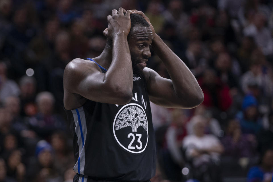 Draymond Green forgot to pass the ball in on Thursday night in Boston, committing a hilarious turnover in the process.