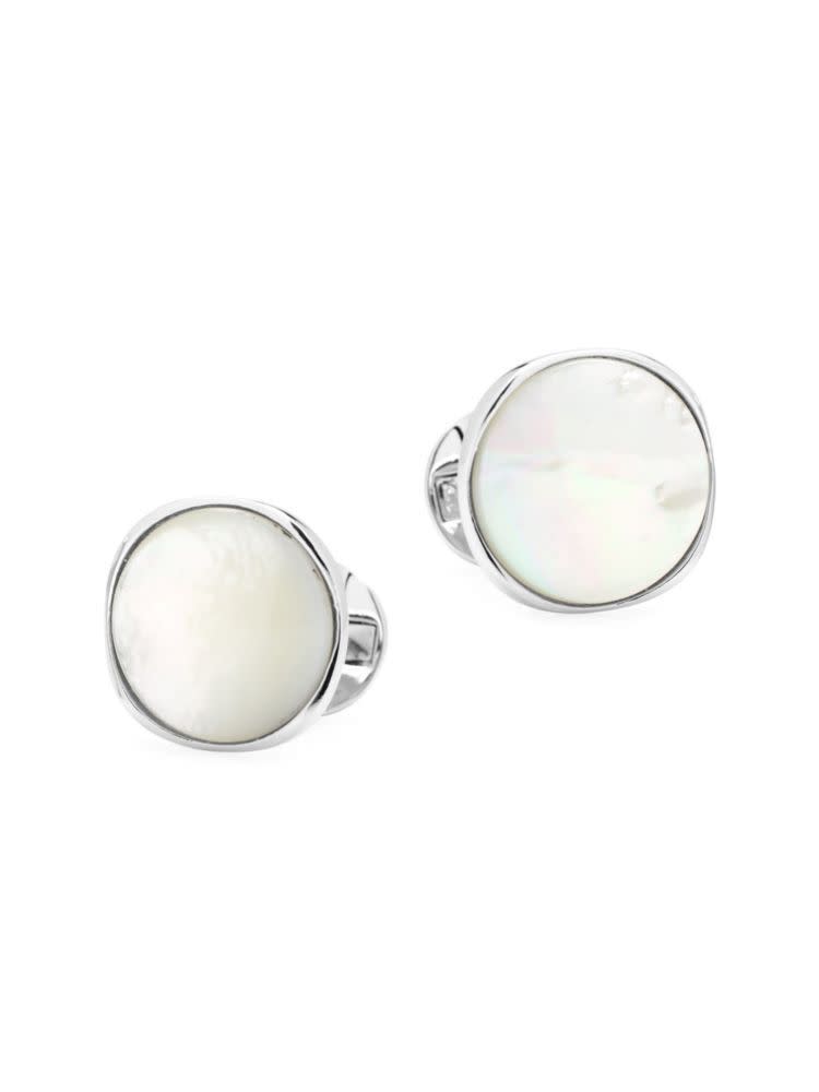 Sterling Silver & Mother of Pearl Cufflinks