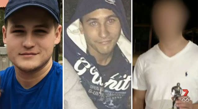 The three men accused of Adam Abu-Mahmoud's murder. Source: 7News