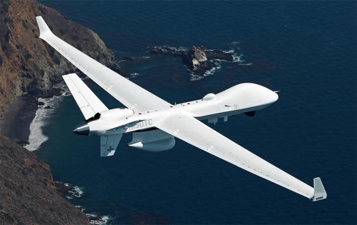 圖為MQ-9B無人機。美日台將共享MQ-9B「海上衛士」偵查數據。   圖：翻攝自新浪