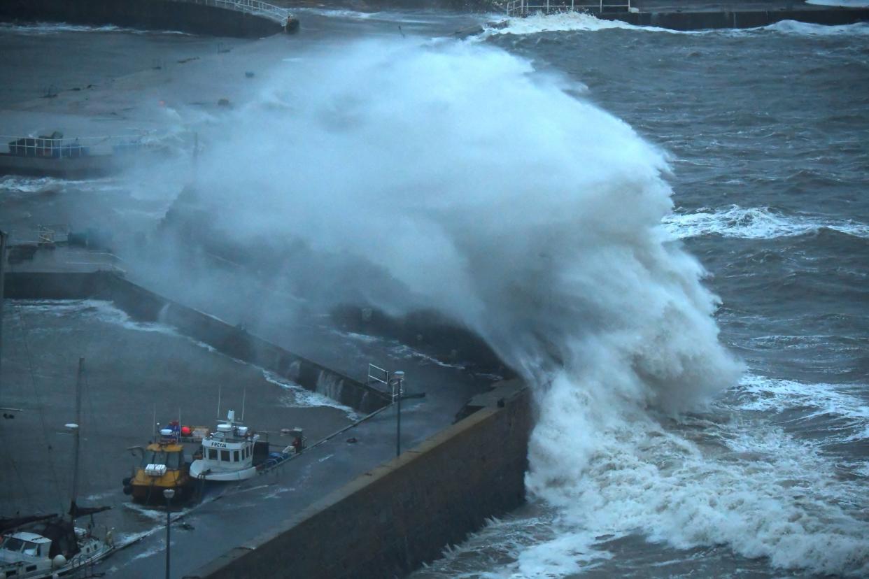Much of Scotland is braced for high winds and power cuts at Storm Pia crossed from Denmark overnight. (AFP via Getty)