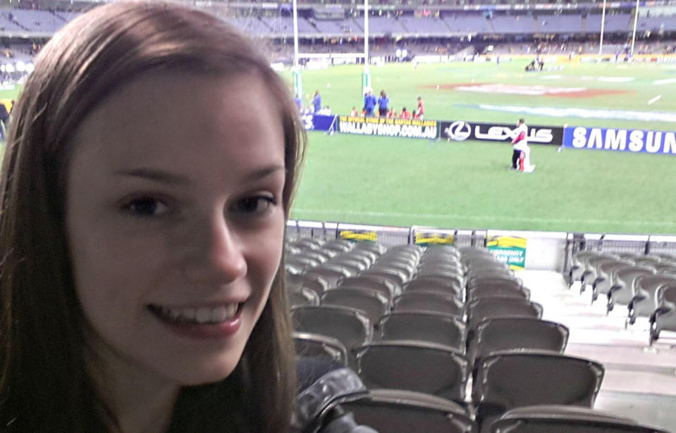 Young Adelaide woman Shona Edwards warns other girls after chronic pain was actually a tumour.