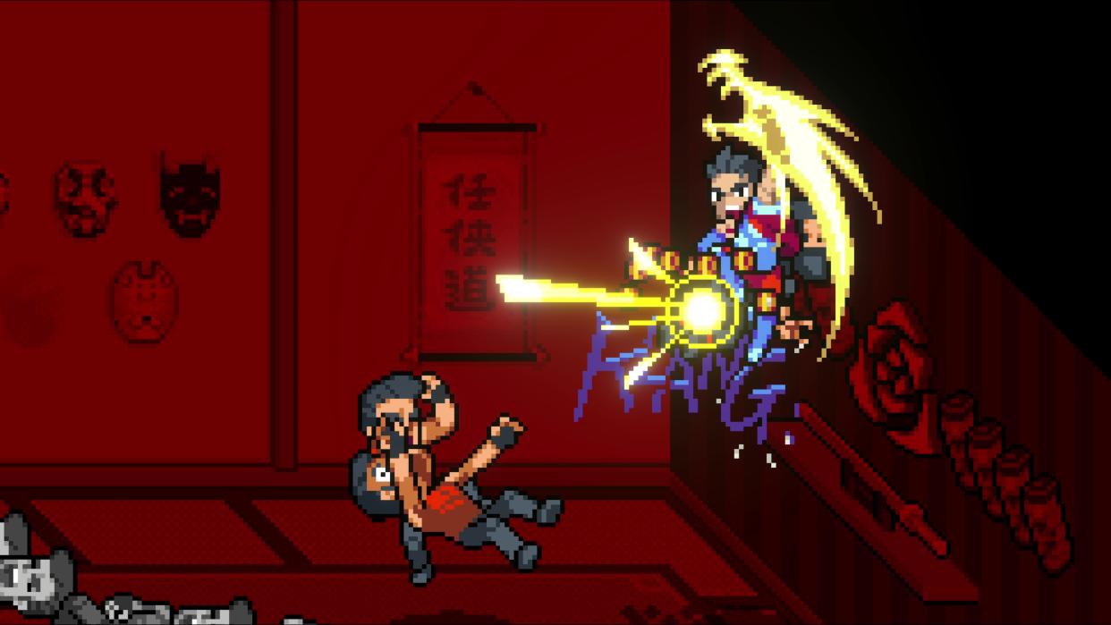  In-game screenshot of Double Dragon Gaiden: Rise of the Dragons gameplay  