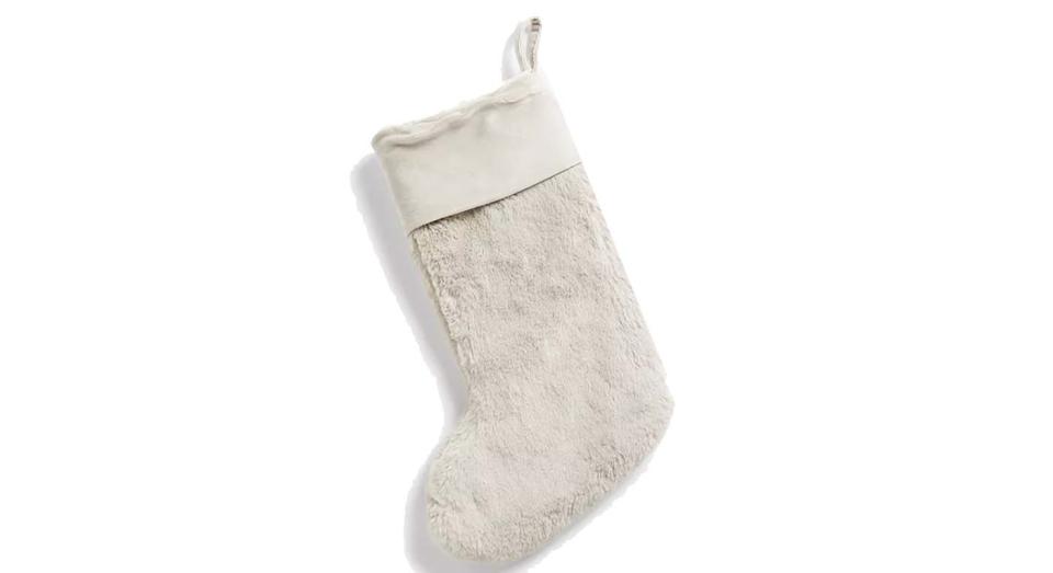 Faux Fur Christmas Stocking