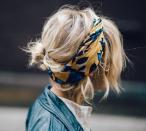 <p>Put your hair in a messy low bun, accessorise with a stylish scarf and you’re sorted. <i>[Photo: Pinterest]</i><br></p>