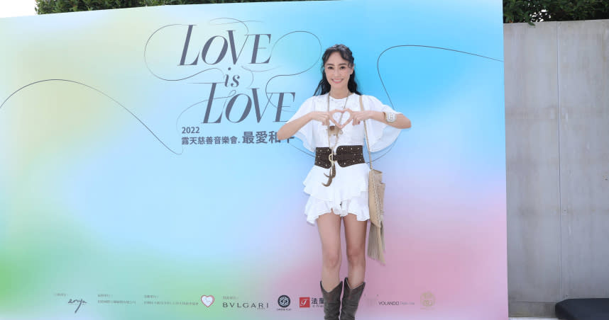 關穎為「LOVE IS LOVE最愛和平」公益音樂會擔任大使。（圖／焦正德攝）