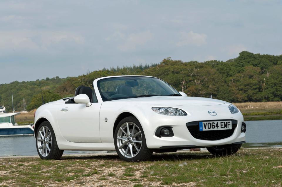 A 2014 Mazda MX-5 Miata.