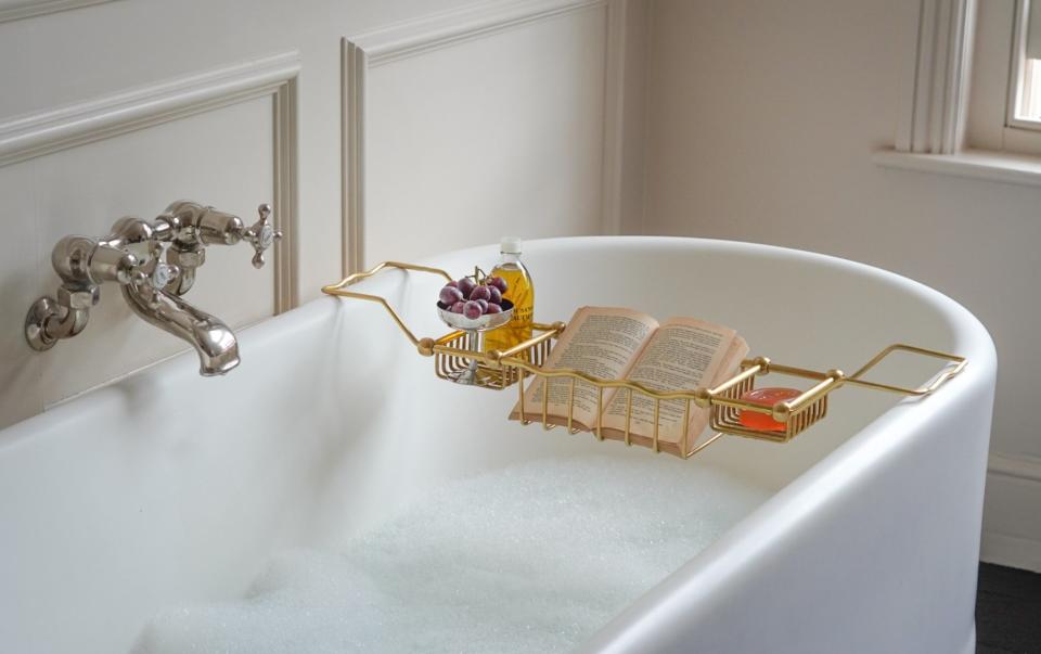 Wave bath caddy, £175, Matilda Goad