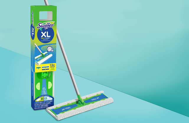 Swiffer Sweeper Dry and Wet XL Starter Kit Blend Non-wringing Flat