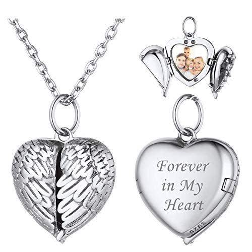 36) Personalized Love Heart Locket Necklace