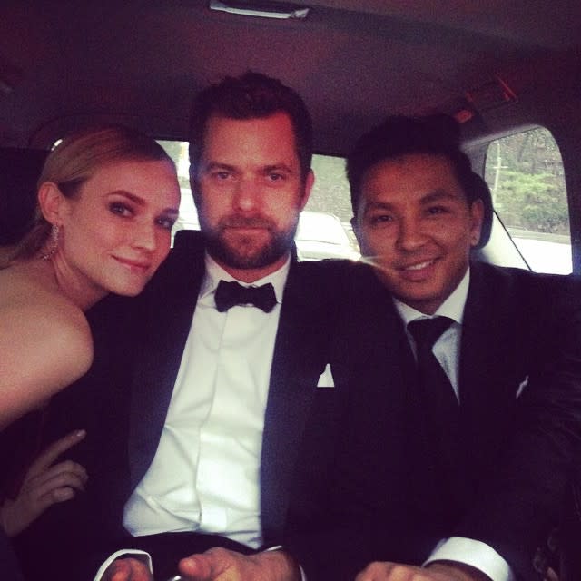 Joshua Jackson may have shared more than he wanted to about his longtime relationship with actress Diane Kruger. While at the 2015 CFDA Fashion Awards, the former <em>Dawson's Creek</em> star sparked marriage rumors with just one sentence. When he took the stage, <em>Glamour</em> reports that an audience member let out a whistle for the actor which led Jackson to joke, "I'm assuming that was my wife." <strong> PHOTOS: Celebrities Who Had Secret Weddings </strong> Wife?! That's news to us! This isn't the first time the couple have fended off marriage rumors. In 2013, Jackson shut down engagement reports when ET caught up with him at the premiere party for Kruger's former show <em>The Bridge</em>. "No, we're not engaged," he said, revealing his ringless hands. "I'm not sure in the modern world that that's the track that we're taking." <strong> WATCH: Diane Kruger Cried When She Met Don Johnson </strong> Kruger has also said she's not looking to wed. "I'm not married and don't intend to be, and I never believed in love at first sight but I do believe opposites attract," she told <em>Metro</em> in 2014. The <em>Inglourious Basterds </em>star was previously married to actor Guillaume Canet for five years until their split in 2006. She started dating Jackson that same year. The couple still haven't been seen wearing wedding bands but the 38-year-old actress is wearing a simple diamond ring on her right hand. ET reached out to their reps for comment about the "wife" statement. <strong> Do you think Jackson and Kruger secretly tied the knot?</strong>