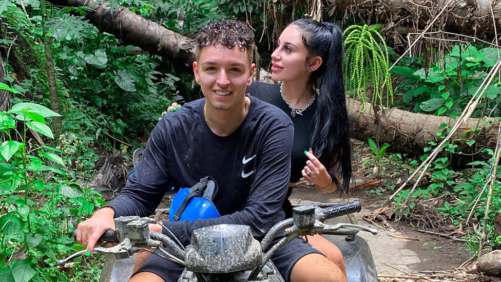 Instagram couple Mikaela Testa and Atis Paul in Bali