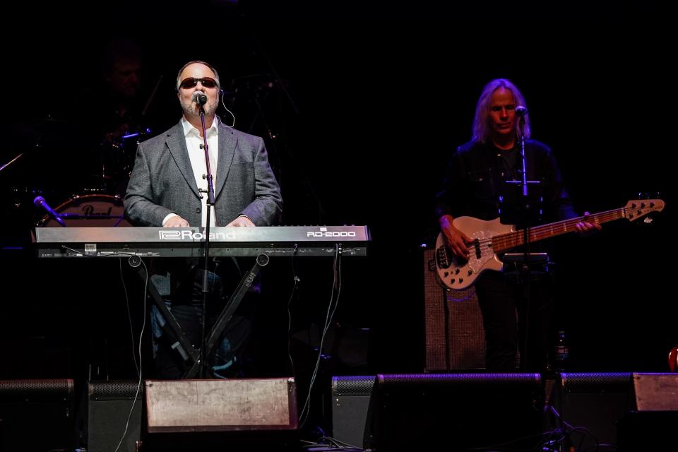 Gordon Mote performs during the Tribute to Ronnie Milsap concert at Bridgestone Arena in Nashville, Tenn., Tuesday, Oct. 3, 2023.