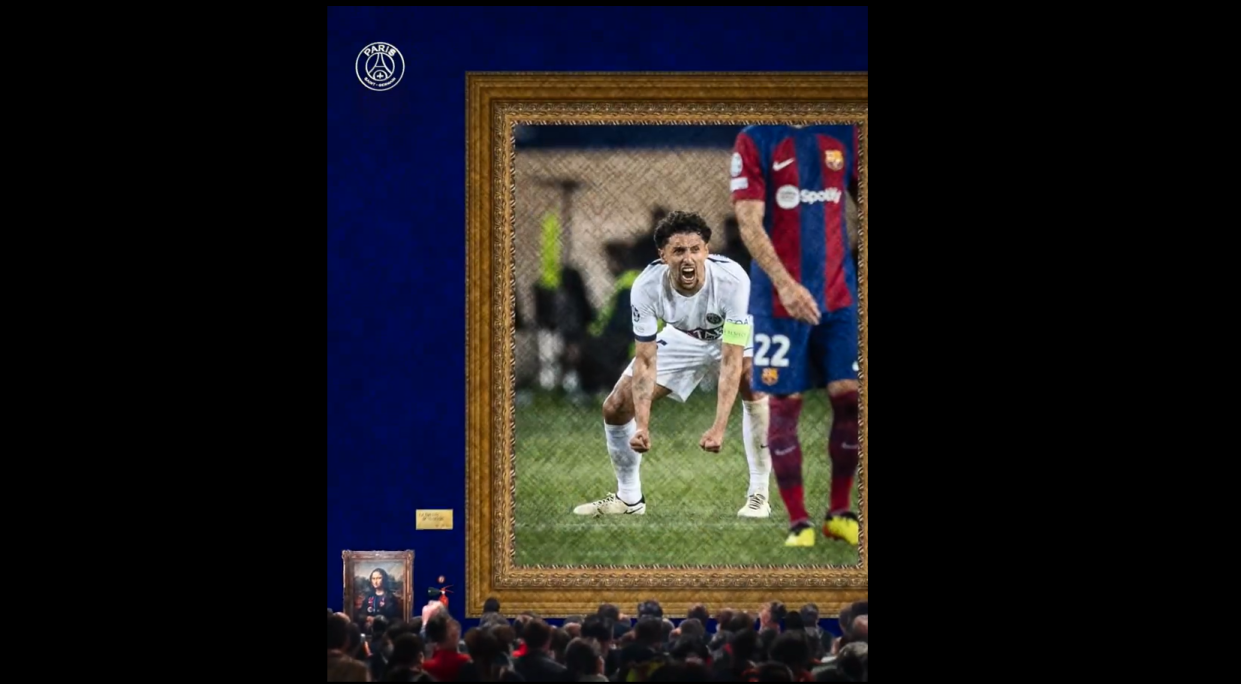 Après sa victoire au quart de finale retour à Montjuïc, le PSG a répondu au montage du Barça mettant en scène la Joconde.