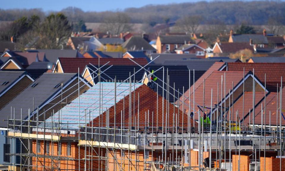 New houses under construction