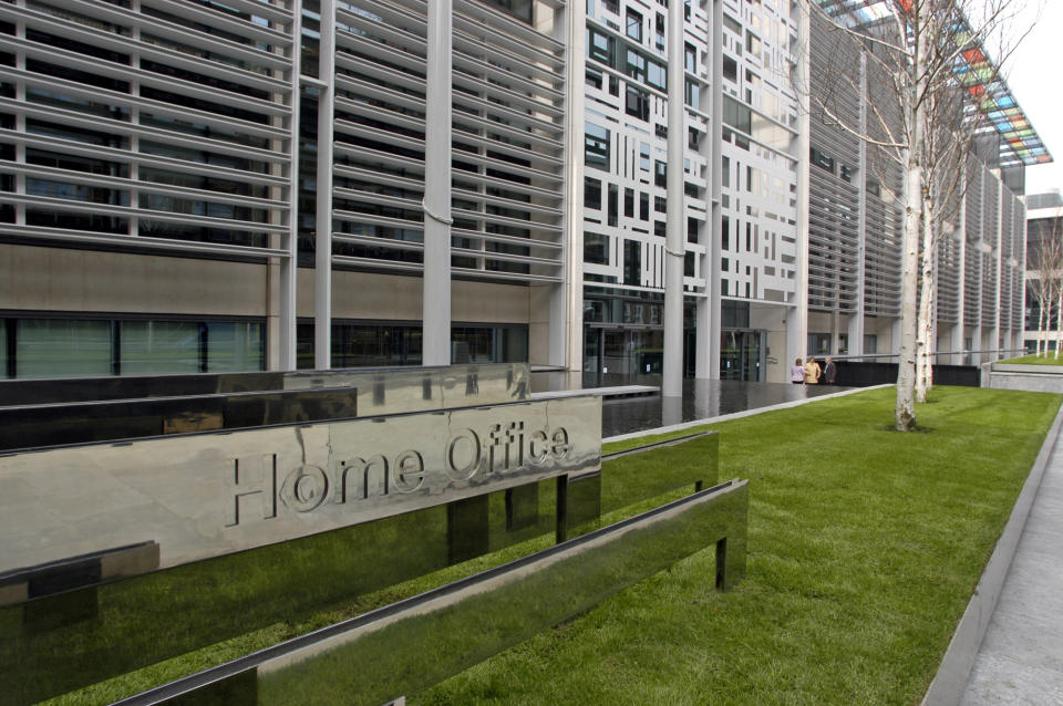 The exterior of the new headquarters of the Home Office at 2 Marsham Street, SW1, London. Home Office staff started moving in to the building, designed by Sir Terry Farrell, at the beginning of February 2005. (Photo by Jeff Overs/BBC News & Current Affairs via Getty Images)