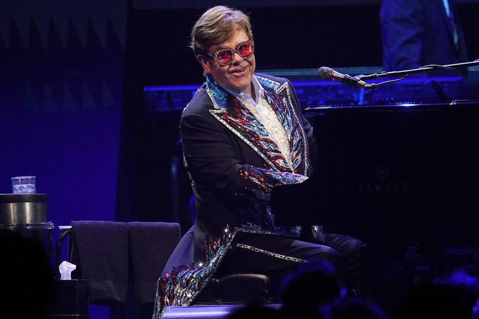 <p>PA Wire via ZUMA Press</p> Elton John performs at his final farewell tour show at the Tele2 Arena in Stockholm