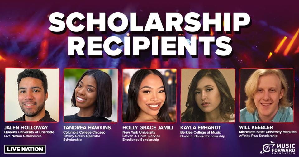 Live Nation scholarships - Credit: Courtesy Live Nation