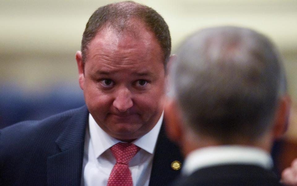 Sen. Chris Elliott during the special session at the Alabama Statehouse in Montgomery, Ala., on Thursday November 4, 2021. 