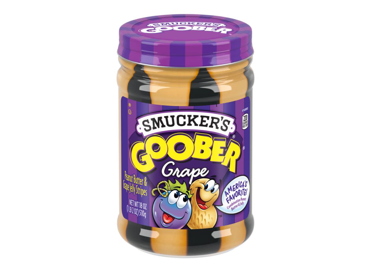 jar of Smucker's Goober Grape