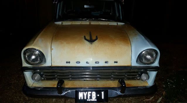 The car was described as light grey with a dark blue fin, with number plates MYFB1. Picture: Victoria Police