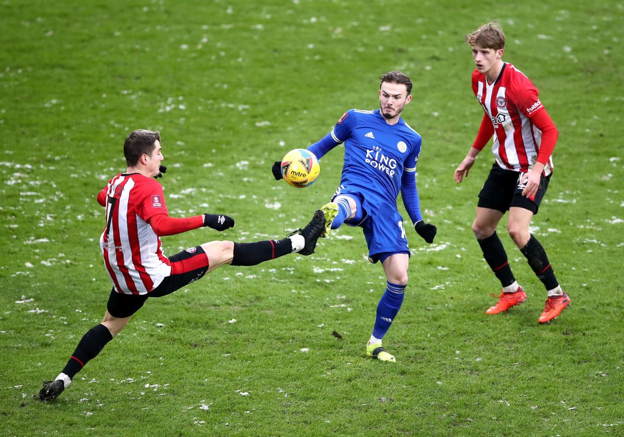 James Maddison on the ball (PA)