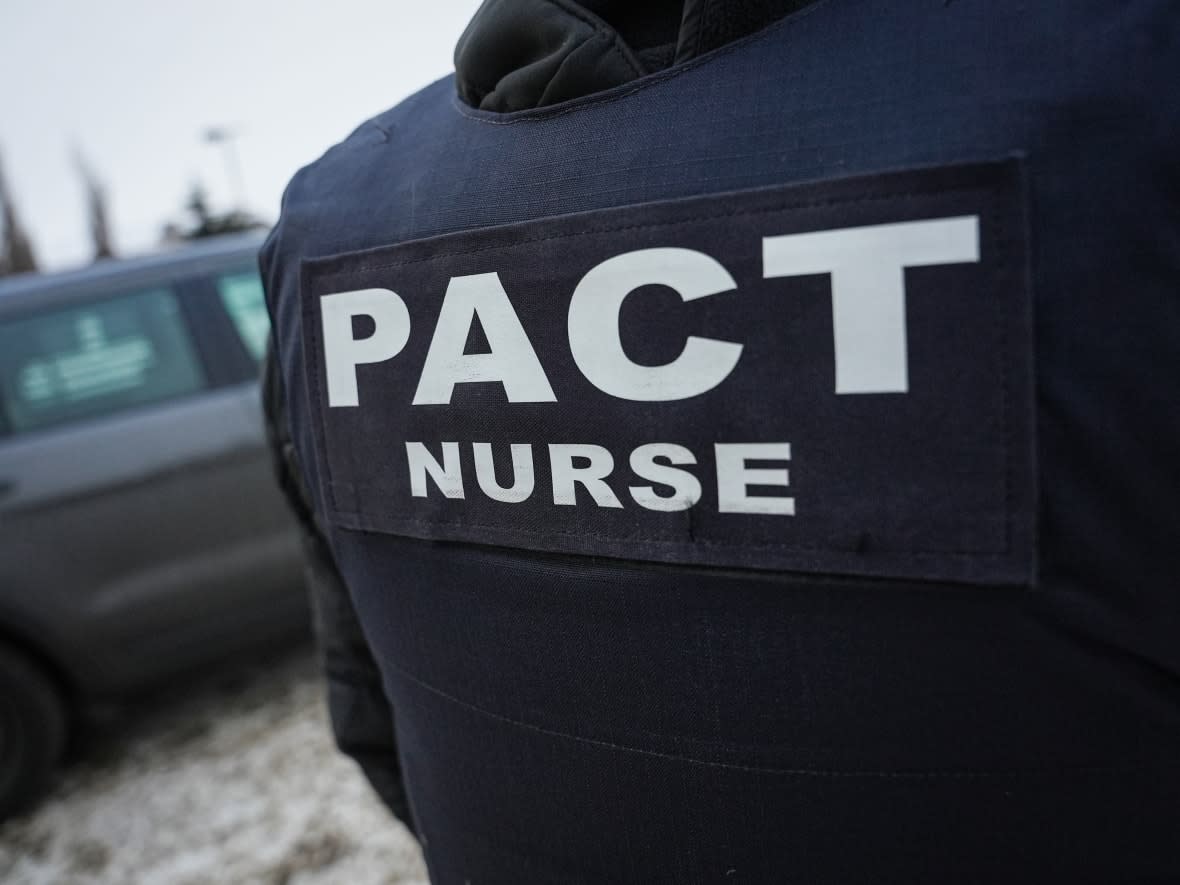 John Obelienius is a psychiatric nurse with more than a decade of experience. He accompanies an RCMP officer in Red Deer, Alta. on mental health calls.  (Jean-Francois Benoit/CBC - image credit)