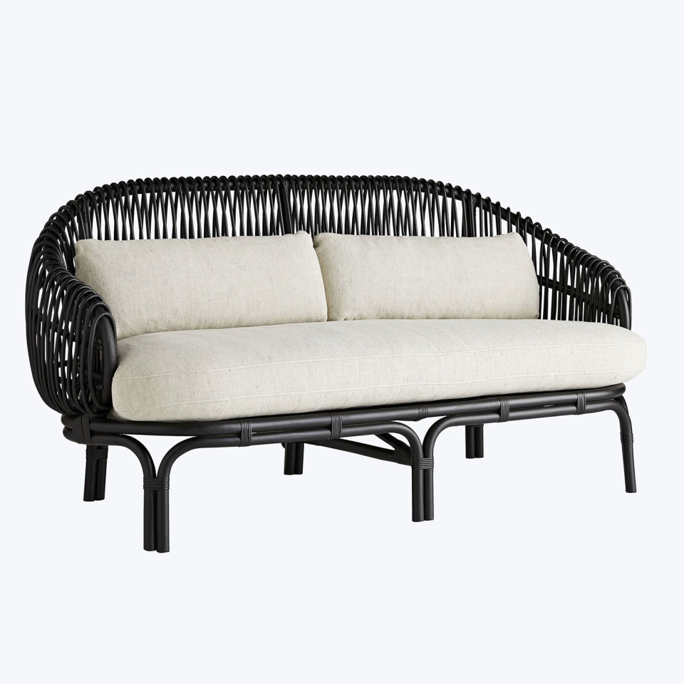 <p><a href="https://go.redirectingat.com?id=74968X1596630&url=https%3A%2F%2Fabchome.com%2Fproducts%2Fmid-century-rattan-settee&sref=https%3A%2F%2F" rel="nofollow noopener" target="_blank" data-ylk="slk:Shop Now;elm:context_link;itc:0;sec:content-canvas" class="link ">Shop Now</a></p><p>Mid-Century Rattan Settee</p><p>$1999.00</p>