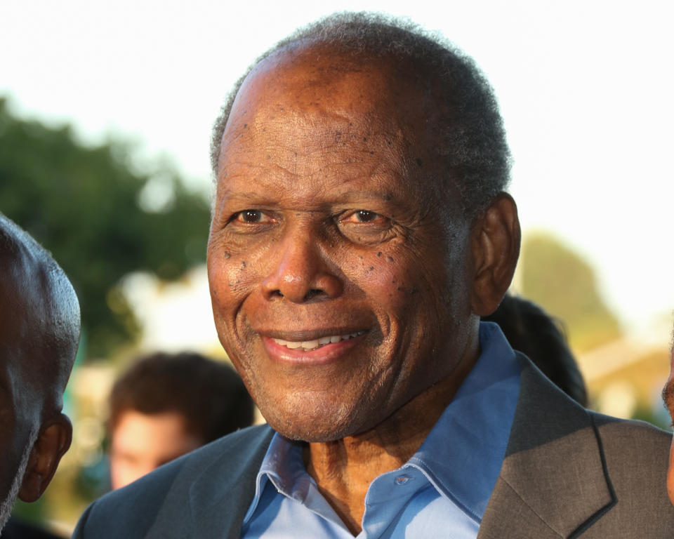 SANTA MONICA, CA - JULY 20:  Actor Sidney Poitier attends the opening night of 