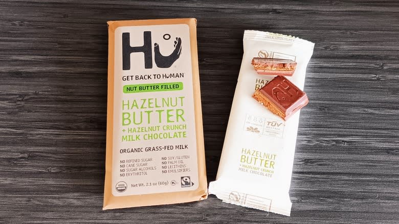 hazelnut butter milk chocolate bar