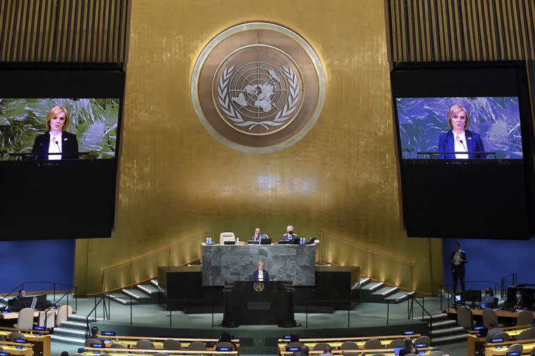 La Asamblea General de la ONU estableció el Día Internacional de la Democracia para el 15 de septiembre (Stefan Rousseau/Pool Photo vía AP)