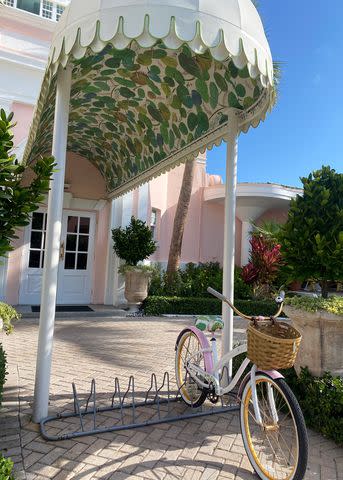 <p>Courtesy of Alex Apatoff</p> A bike at the Colony hotel