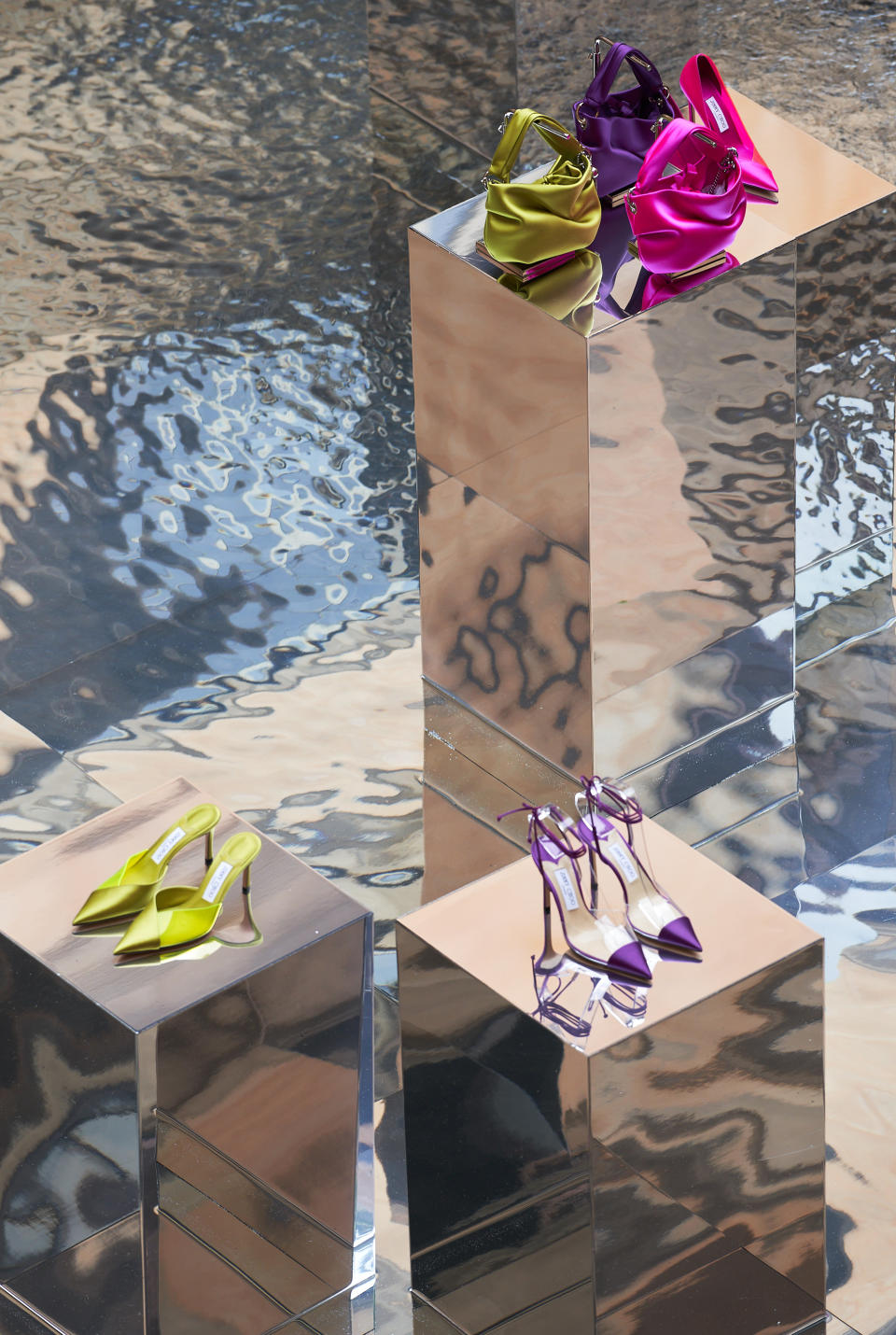 Inside the spring ’22 Jimmy Choo presentation. - Credit: Courtesy Image