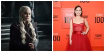 <p>In<em> Game of Thrones</em>, Daenerys Targaryen is well-known for her long, white-blonde hair that brands her as a typical member of the Targaryen family. She's also known for her intricate braids and her warrior outfits. Emilia Clarke, the actress who plays her, has much shorter and darker hair that couldn't be more different—and she also has a completely opposite personality, trading Daenerys' steely disposition for her bubbly demeanor, always with a smile on her face.</p>