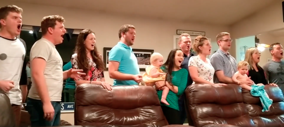 You need to hear this family's rendition of 'One Day More' from Les Miserables. Photo: Facebook/Jordan LeBaron
