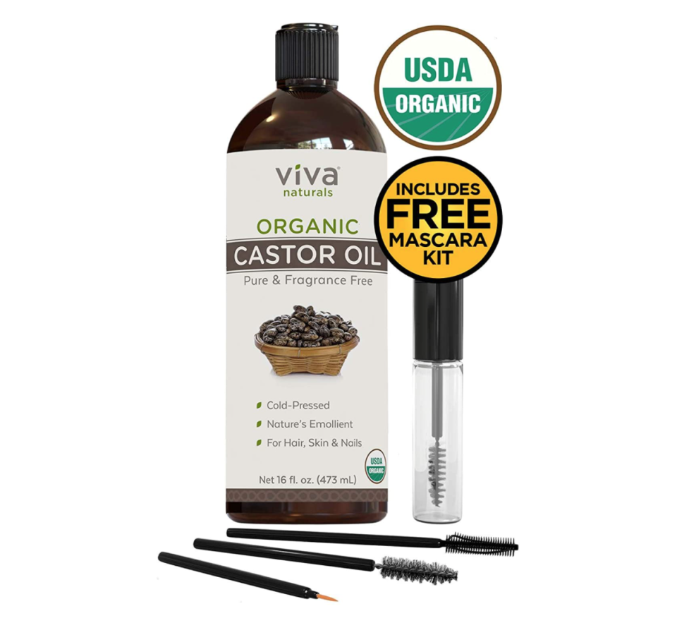 Viva Naturals Organic Castor Oil. Image via Amazon.