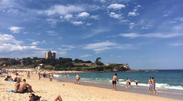 Mr Hoare has even returned to Coogee Beach since the accident. Photo: Supplied