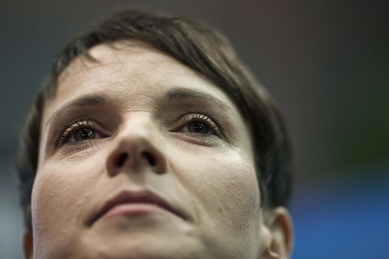 Frauke Petry, head of the Alternative fuer Deutschland (Alternative for Germany) political party. The AfD won huge victories in regional elections over the weekend. (Photo: Carsten Koall/Getty Images)